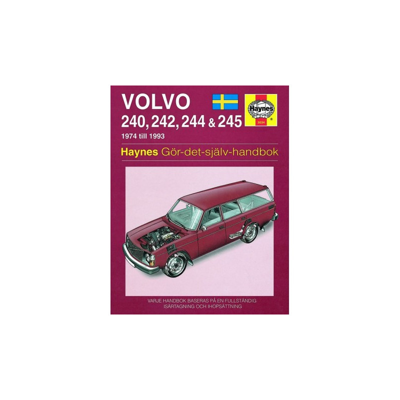 Volvo 240 242 244 & 245  1974 - 1993 (svenske utgåva)