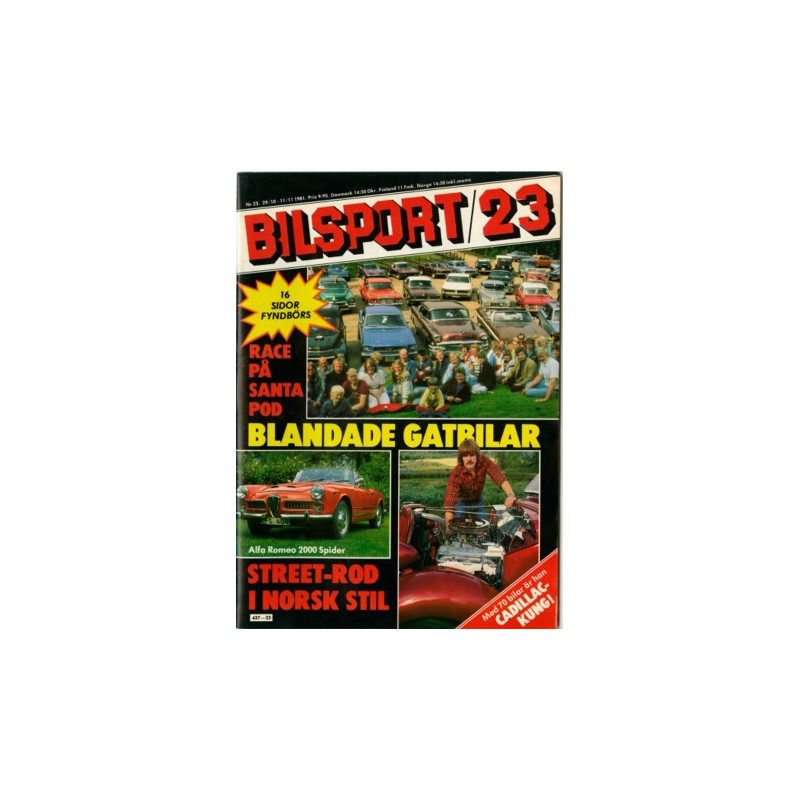 Bilsport nr 23  1981