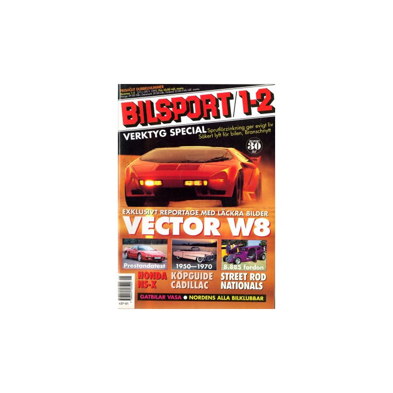 Bilsport nr 1  1992