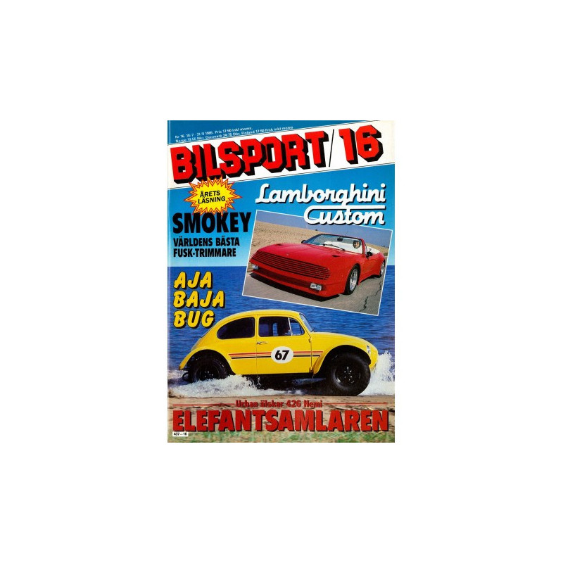 Bilsport nr 16  1985