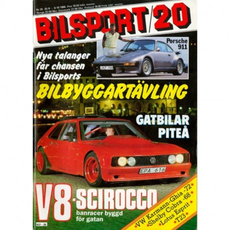 Bilsport nr 20  1986