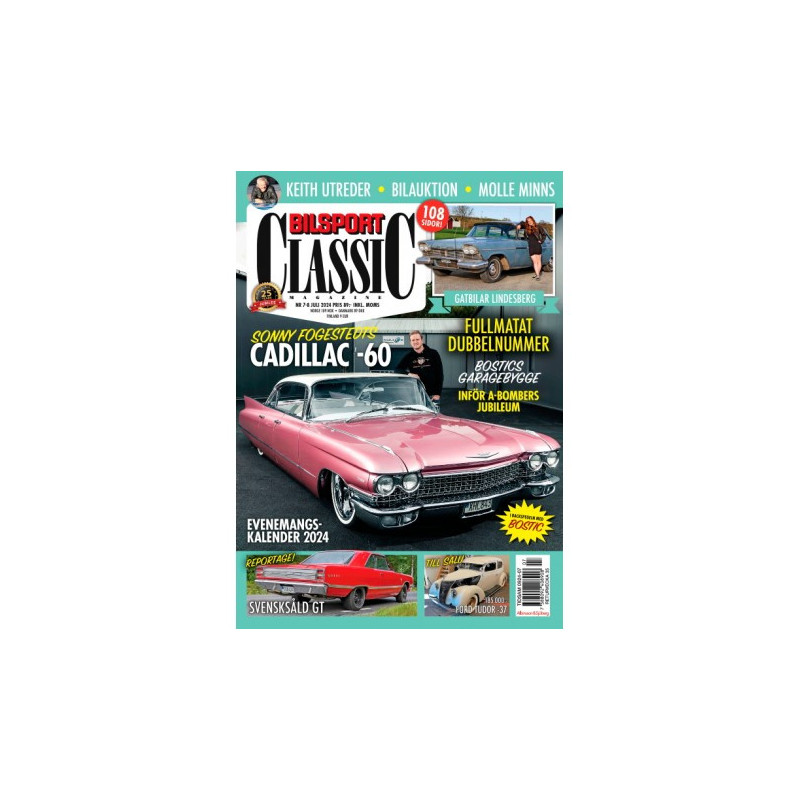 Sommar-läsning: Bilsport Classic 5 nr + keps 349 kr